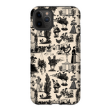 Chicken Lady Toile Black and Ivory Phone Case