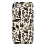 Chicken Lady Toile Black and Ivory Phone Case