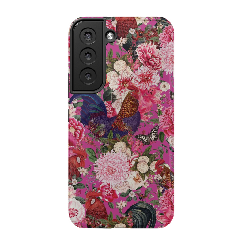 Secret Chicken Garden Phone Case, Roosters