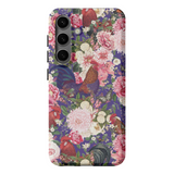 Secret Chicken Garden Indigo Roosters Phone Case