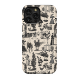 Chicken Lady Toile Black and Ivory Phone Case