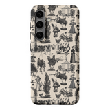 Chicken Lady Toile Black and Ivory Phone Case