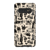 Chicken Lady Toile Black and Ivory Phone Case