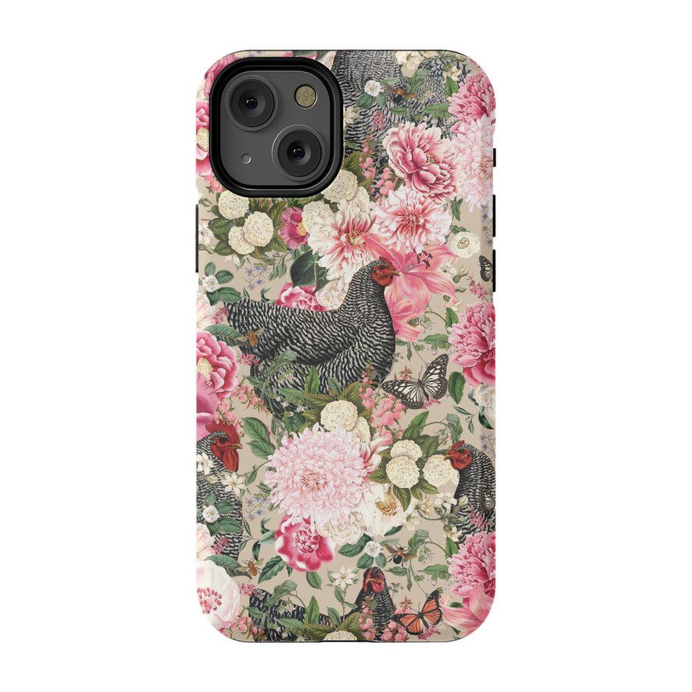 Secret Chicken Garden Phone Case, Barred Rock Neutral – Drinking with  Chickens