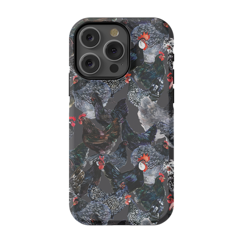 Midnight Chickens Phone Case