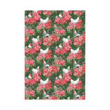 Holiday Chicken Garden Wrapping Paper