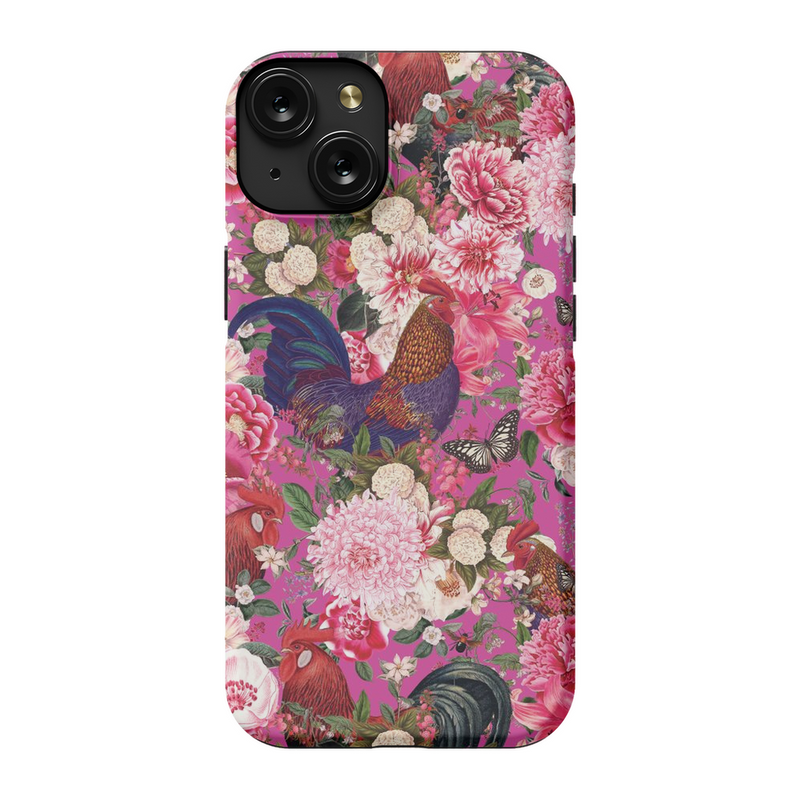 Secret Chicken Garden Phone Case, Roosters