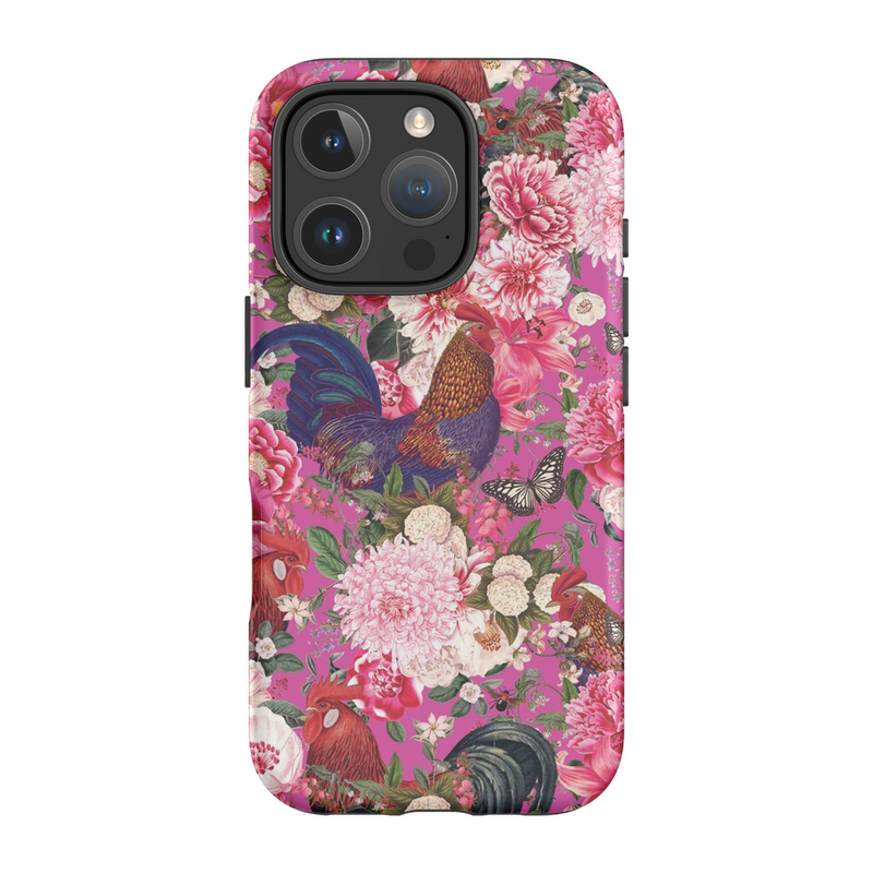 Secret Chicken Garden Phone Case, Roosters