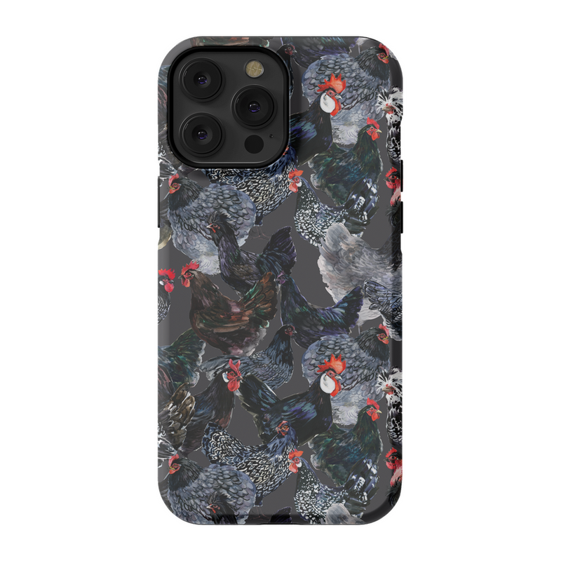 Midnight Chickens Phone Case