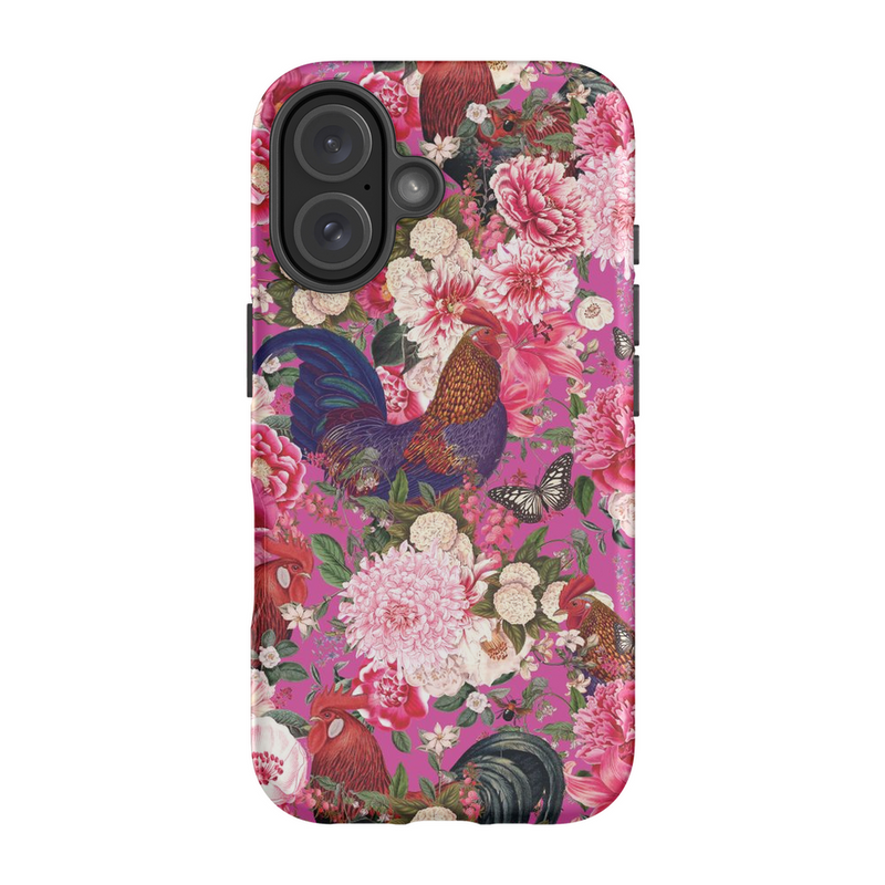 Secret Chicken Garden Phone Case, Roosters