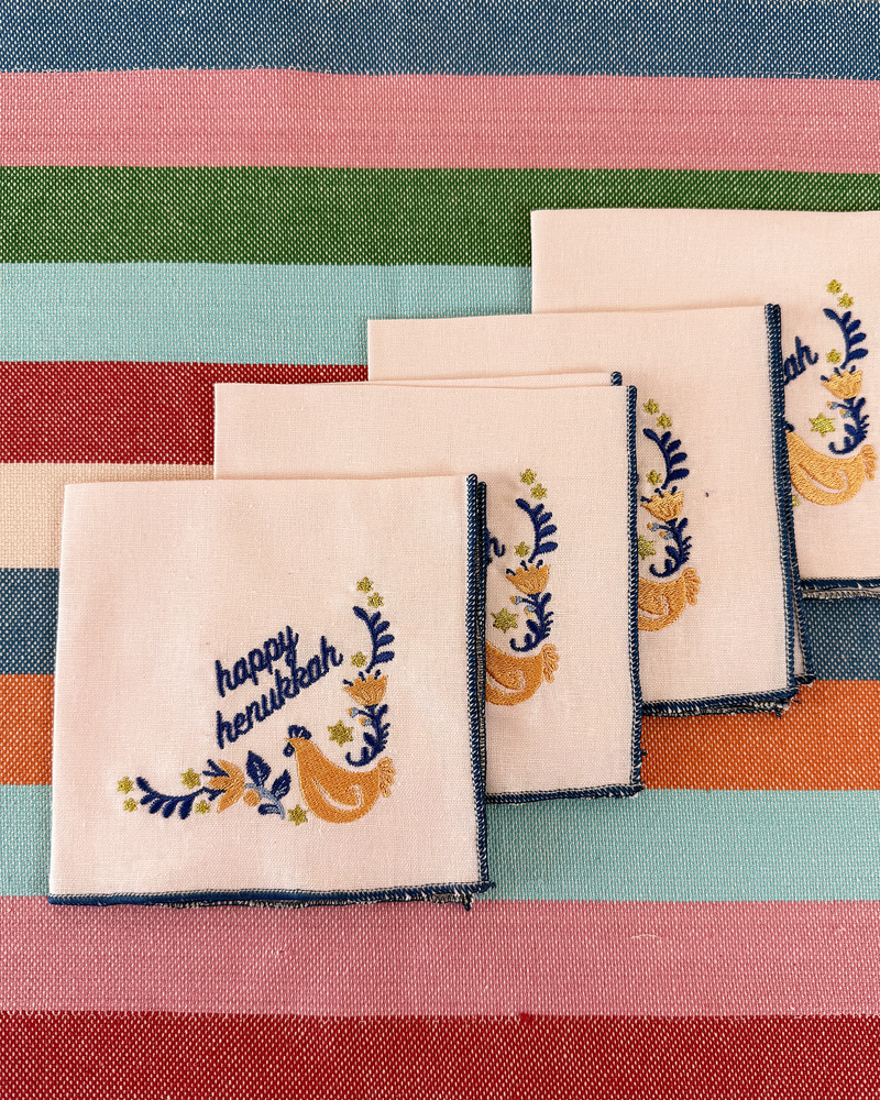 Happy Henukkah Napkins, set of 4