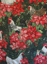 Holiday Chicken Garden Minky Blanket