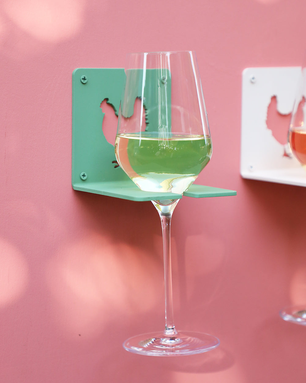 Wall-Mounted Wine Glass Holders – Drinking with Chickens