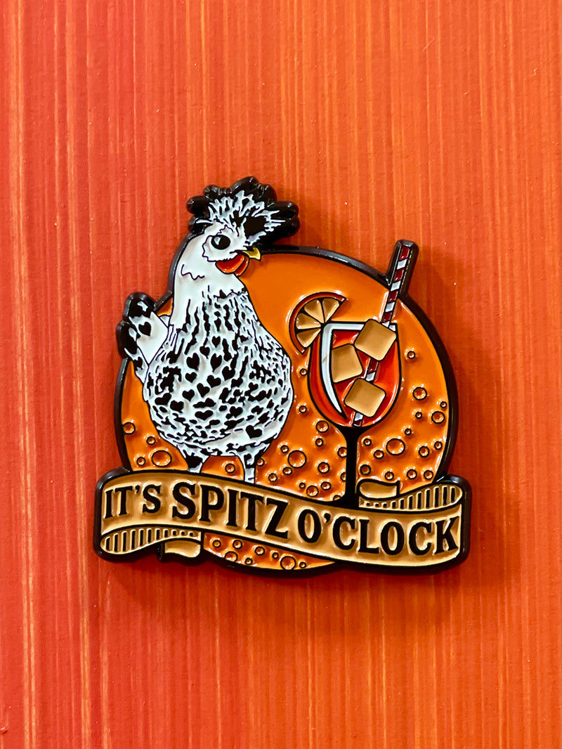 Spitz O'Clock Enamel Pin