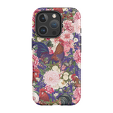 Secret Chicken Garden Indigo Roosters Phone Case