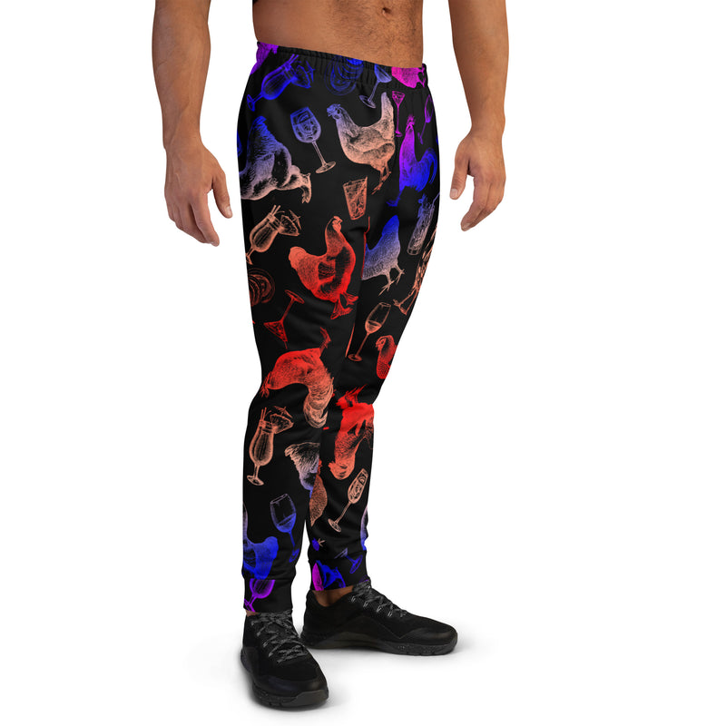 Cocktails & Chickens Men's Joggers, multi