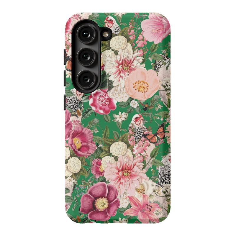Secret Chicken Garden Phone Case, Light Brahma – Drinking with Chickens Secret Chicken Garden Phone Case, Light Brahma – Drinking with Chickens