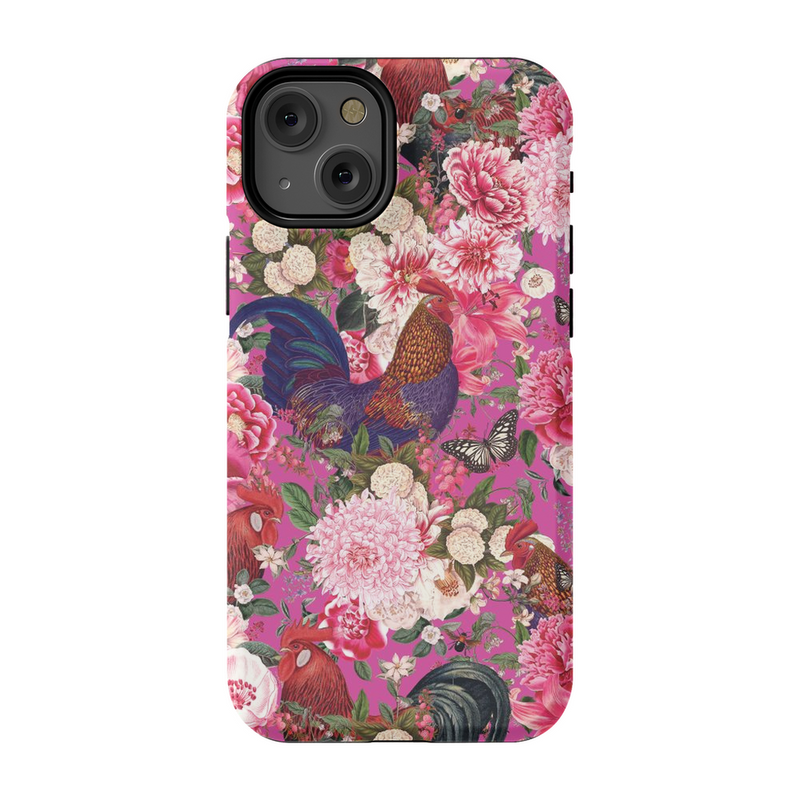 Secret Chicken Garden Phone Case, Roosters