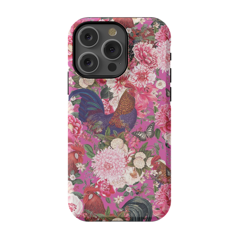 Secret Chicken Garden Phone Case, Roosters