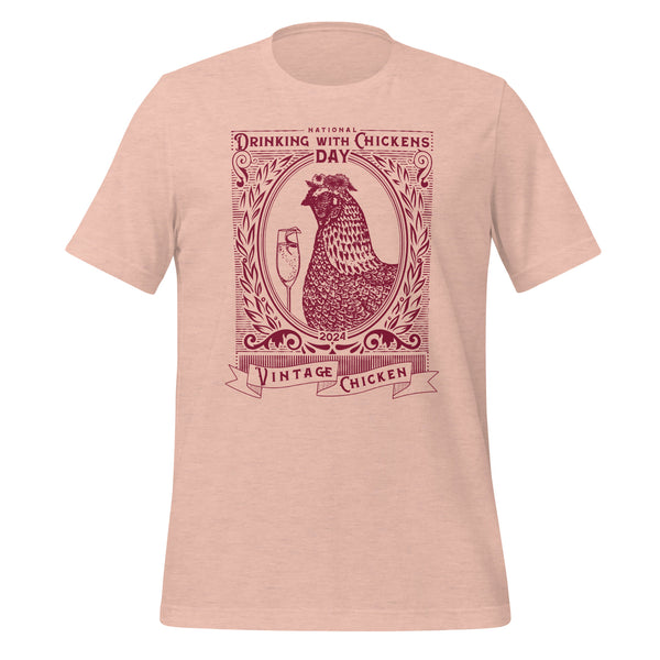 National Drinking with Chickens Day 2024 Unisex T-shirt