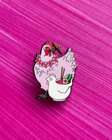 Lavender Orp Tropical Chicken Pin