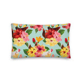 Tropical Chicken Vibes Throw Pillow