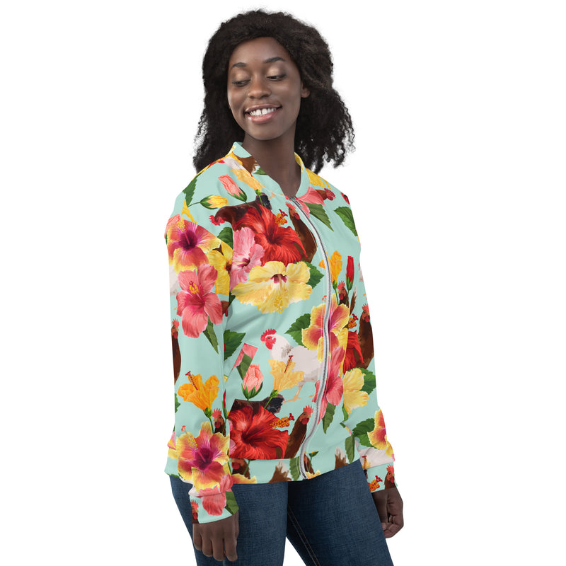 Tropical Chicken Vibes Bomber Jacket