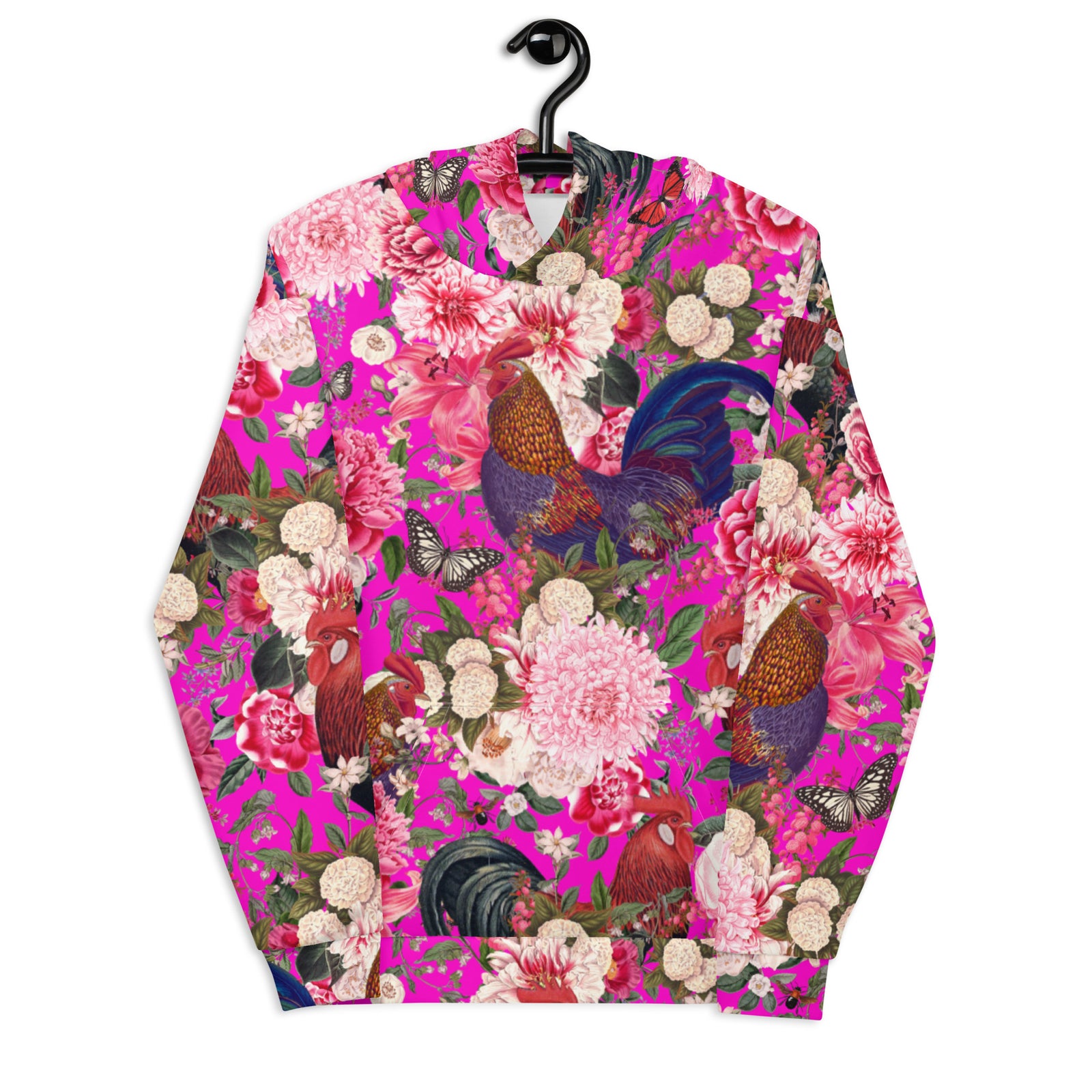 Secret Chicken Garden Hoodie, roosters – Drinking with Chickens