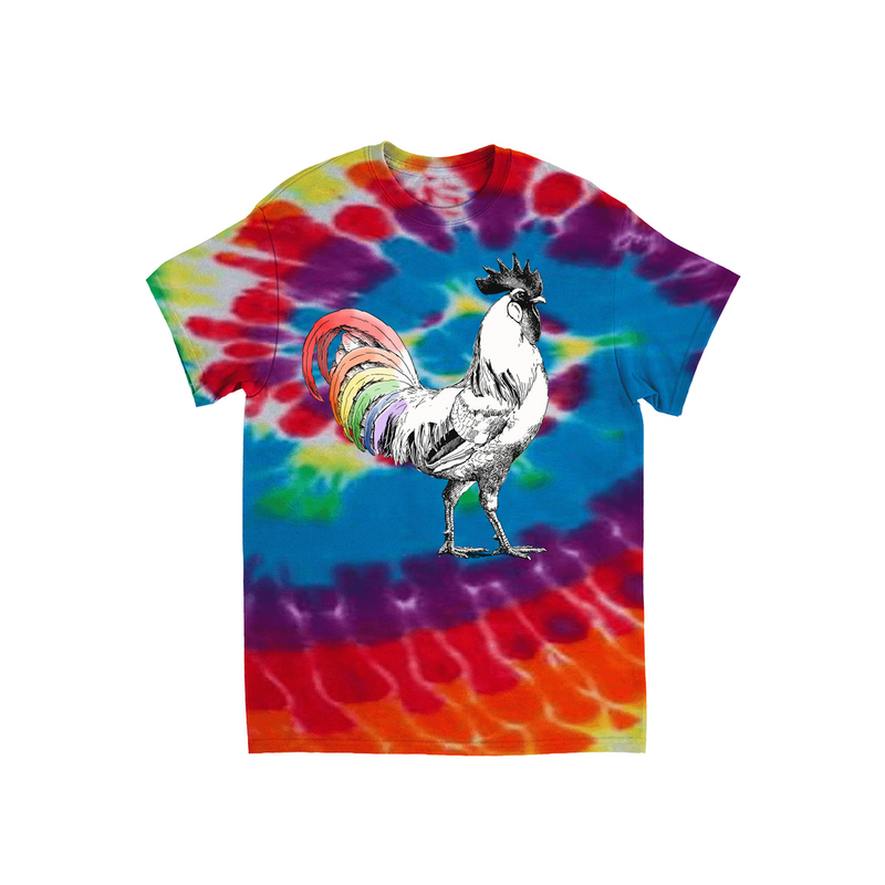 Pride Rooster Tie Dyed T-Shirt