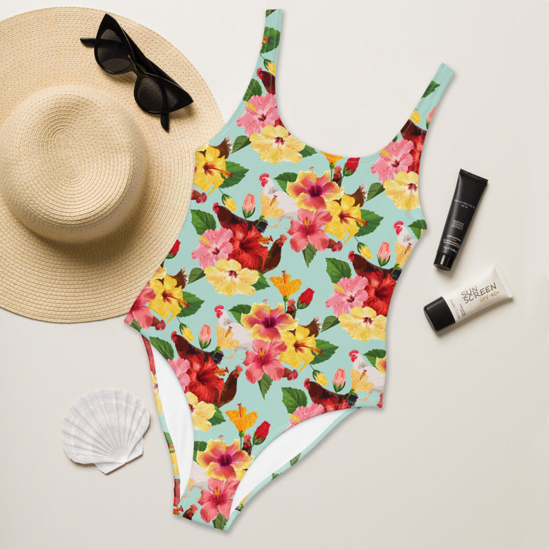 Tropical Chicken Vibes One-Piece Suit